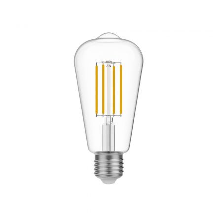  LED átlátszó Edison izzó ST64 7W 806Lm E27 2700K szabályozható - T02