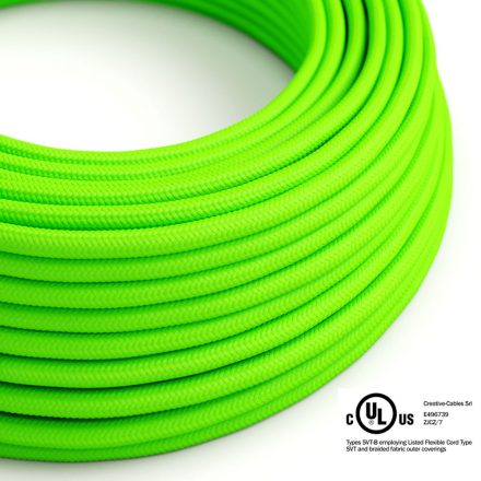 Kerek elektromos kábel 150 láb (45,72 m) tekercs RF06 Green Fluo Rayon - UL listán