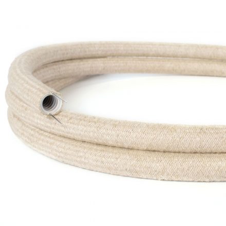 Creative-Tube rugalmas védőcső, Neutral Natural Linen RN01 szövetburkolat, átmérő 20 mm