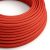 Creative-Cables Round Electric Cable covered by Rayon solid color fabric RM09 Red XZ3RM09 elekt