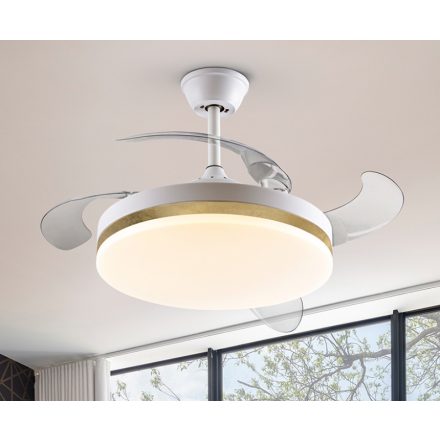  SCHULLER vento 168377 mennyezeti ventilátor matt fehér led dimmelhető